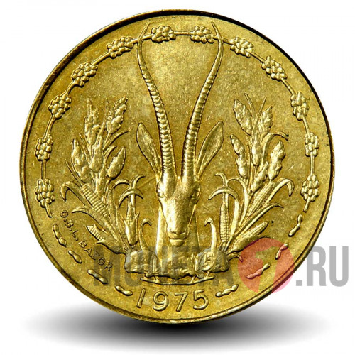 10 франков 1975 года - Западно-Африканские штаты
