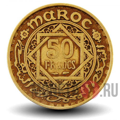 50 франков 1952 года - Марокко - Мухаммед V