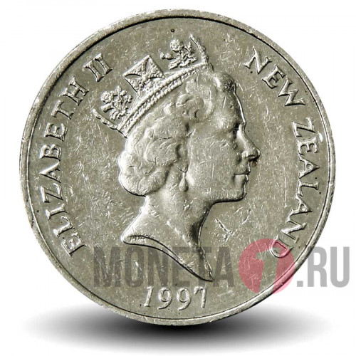 10 центов 1997 года - Новая Зеландия - Маска Маори