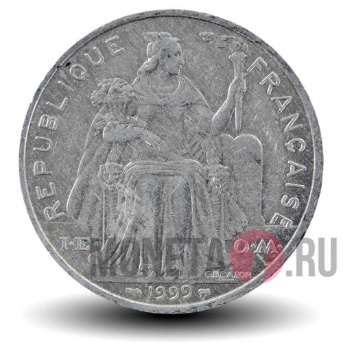 5 франков 1999 года - Французская Полинезия