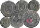 Набор монет Кипра 1985 - 1998 гг