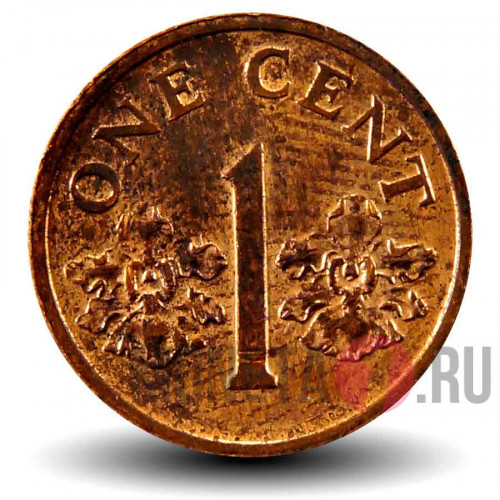 1 цент 1989 года - Сингапур - Орхидеи