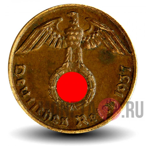 1 рейхспфенниг 1937 года - Третий Рейх - A