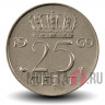25 центов 1969 года - Нидерланды - Юлиана (петух)