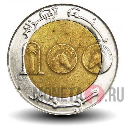 100 динаров 2015 года - Алжир - Арабская лошадь