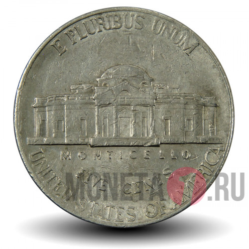 5 центов 2003 года - Усадьба Монтичелло (Monticello) - США - D