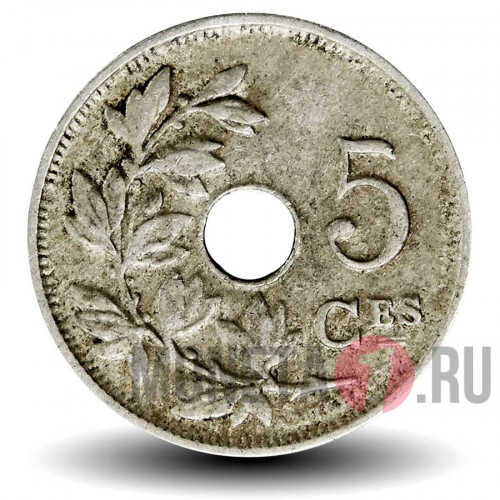 5 сантимов 1914 года - Бельгия - Альберт I - BELGIQUE