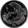 1 доллар - Семья дельфинов - 2005 год - Британские Виргинские острова