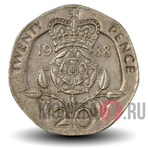 20 пенсов 1988 года - Великобритания
