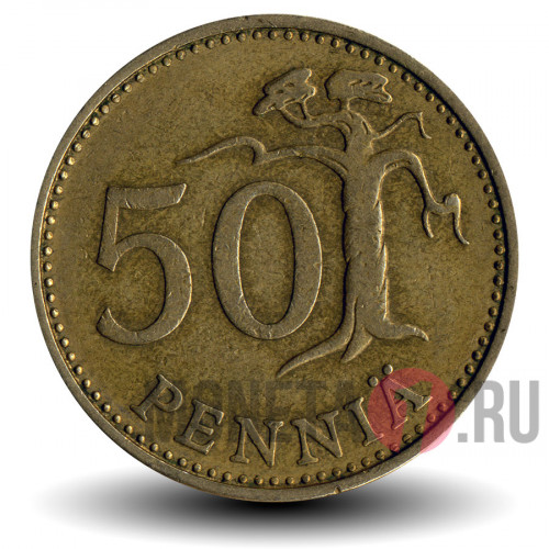 50 пенни 1968 год - Финляндия