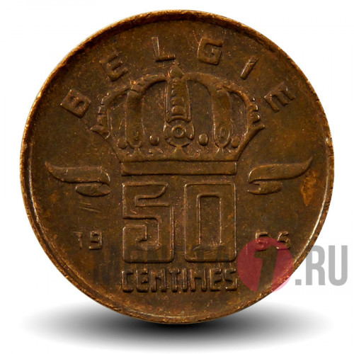 50 сантимов 1965 года - Бельгия - Бодуэн I - BELGIE