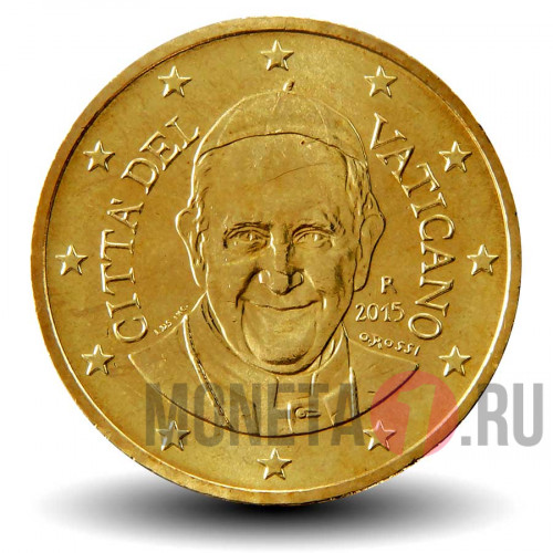 50 евроцентов 2015 года - Ватикан - Папа римский Франциск