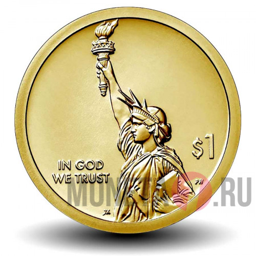 1 доллар 2019 года - Вакцина против полиомиелита - Американские инновации - P