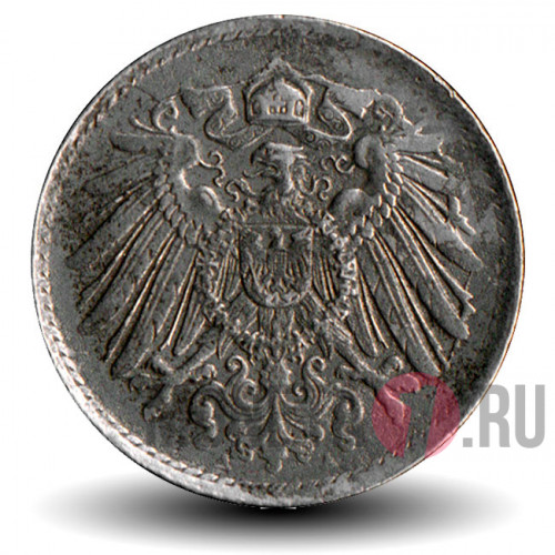 5 пфеннигов 1918 года - Германская Империя - Вильгельм II - A