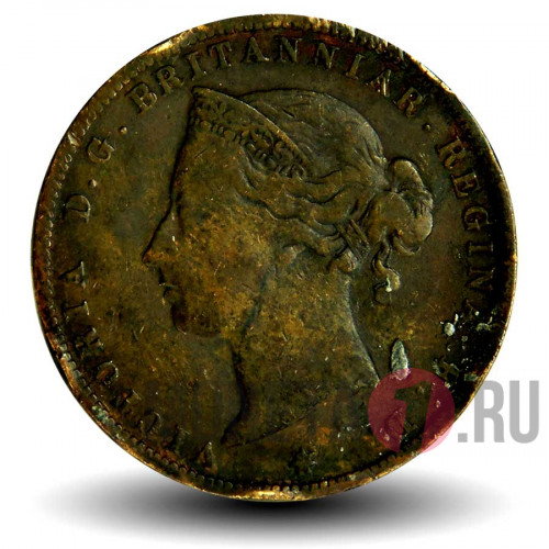 1/24 шиллинга 1877 года - Остров Джерси - H