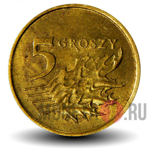 5 грошей 2007 года - Польша