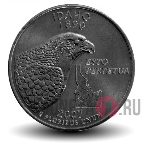 Quarter США 2007 год - Айдахо - P