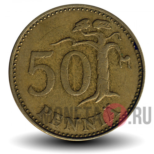 50 пенни 1970 год - Финляндия