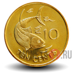 10 центов 2007 года - Сейшельские Острова - Тунец