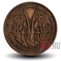 25 франков 1956 года - Французская Западная Африка