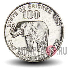 100 центов 1997 года - Эритрея - Слоны