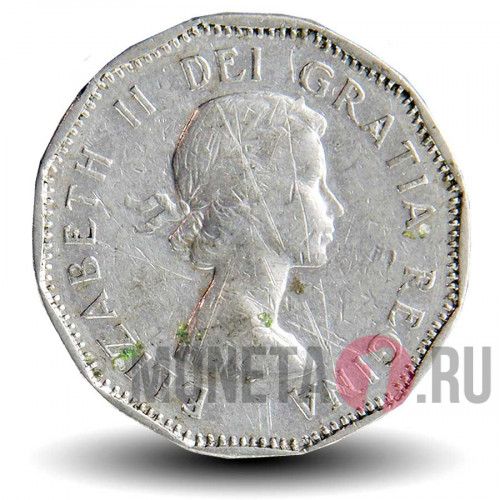 5 центов 1961 года - Канада - Бобр