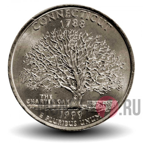 Quarter США 1999 год - Коннектикут - P