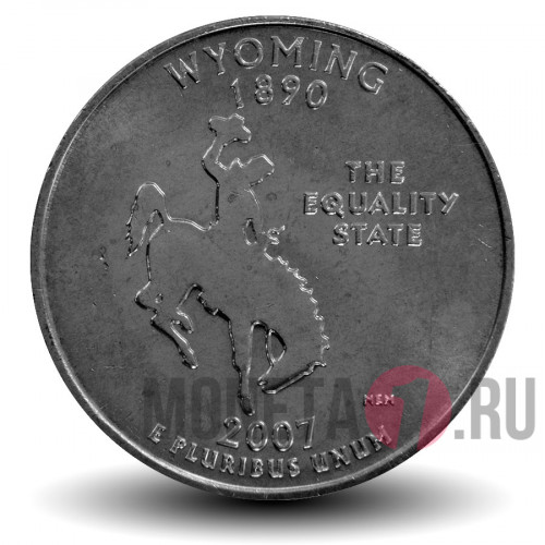 Quarter США 2007 год - Вайоминг - P