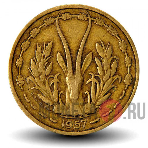 25 франков 1957 года - Французская Западная Африка