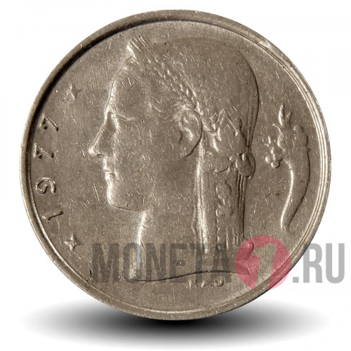 1 франк 1977 года - Бельгия - Бодуэн I - BELGIE