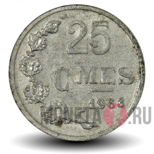25 сантимов 1963 года - Люксембург