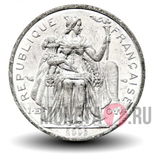 1 франк 2008 года - Французская Полинезия