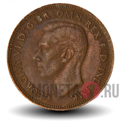 1/2 пенни 1942 года - Великобритания