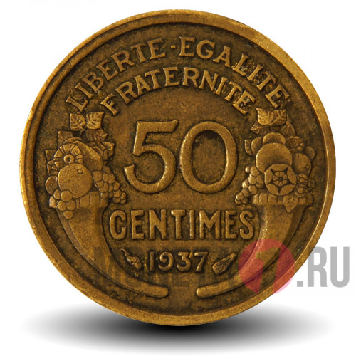 50 сантимов 1937 года - Франция