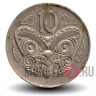 10 центов 1971 года - Новая Зеландия - Маска Маори
