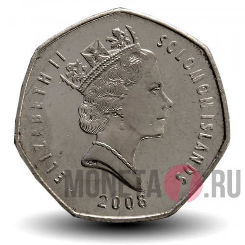 1 доллар 2008 года - Соломоновы Острова - Статуя морского духа