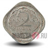 2 анны 1941 года - Британская Индия - George VI (короткие трилистники на короне)