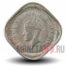 2 анны 1941 года - Британская Индия - George VI (короткие трилистники на короне)