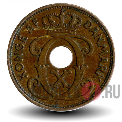 2 ore 1935 года - Дания - Кристиан X
