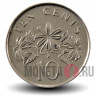 10 центов 2003 года - Сингапур - Жасмин