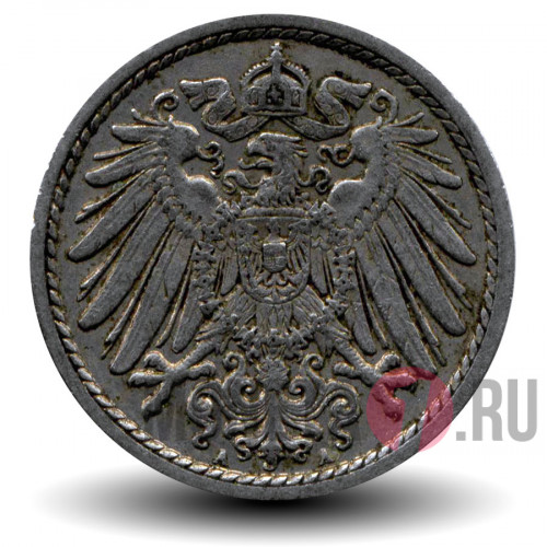 5 пфеннигов 1912 года - Германская Империя - Вильгельм II - A