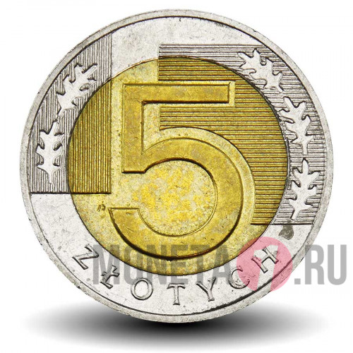 5 злотых 2016 года - Польша