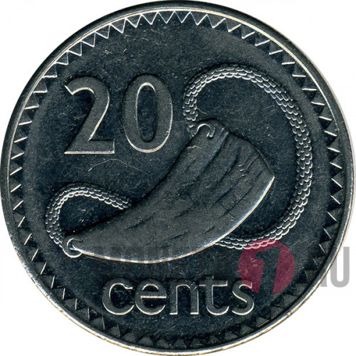 20 центов 1992 год - Фиджи
