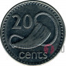 20 центов 1992 год - Фиджи