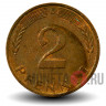 2 пфеннига 1980 года - ФРГ - Дуб - D