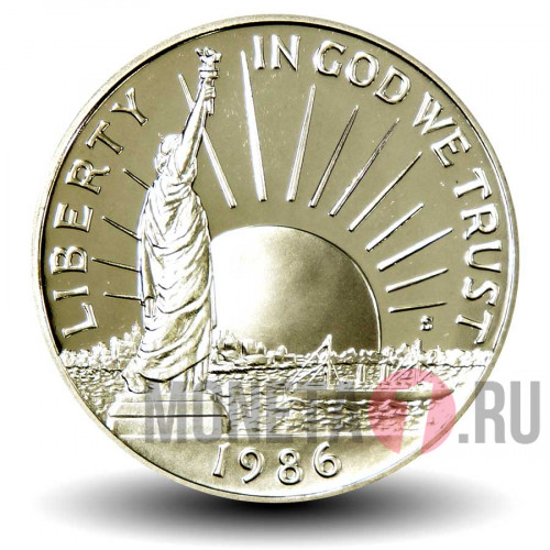 1/2 доллара 1986 года - США - нация иммигрантов - S