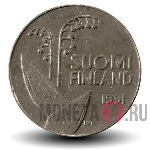 10 пенни 1991 года - Финляндия - Ландыш
