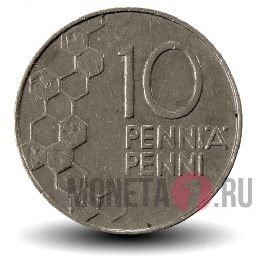 10 пенни 1991 года - Финляндия - Ландыш