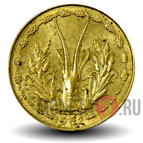 5 франков BCEAO CFA 1982 года - Западно-Африканские штаты