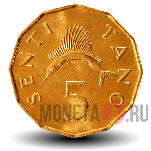 5 тано1982 года - Танзания - Рыба Парусник